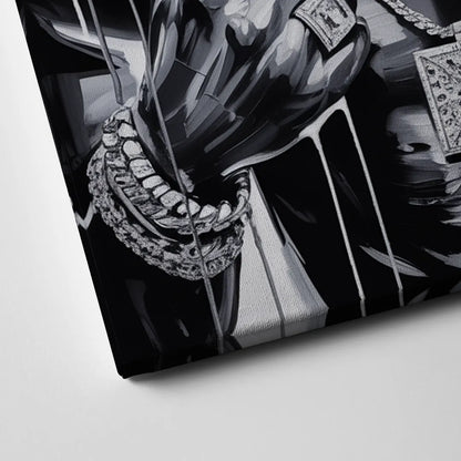 Laugh Hard Canvas Close Up