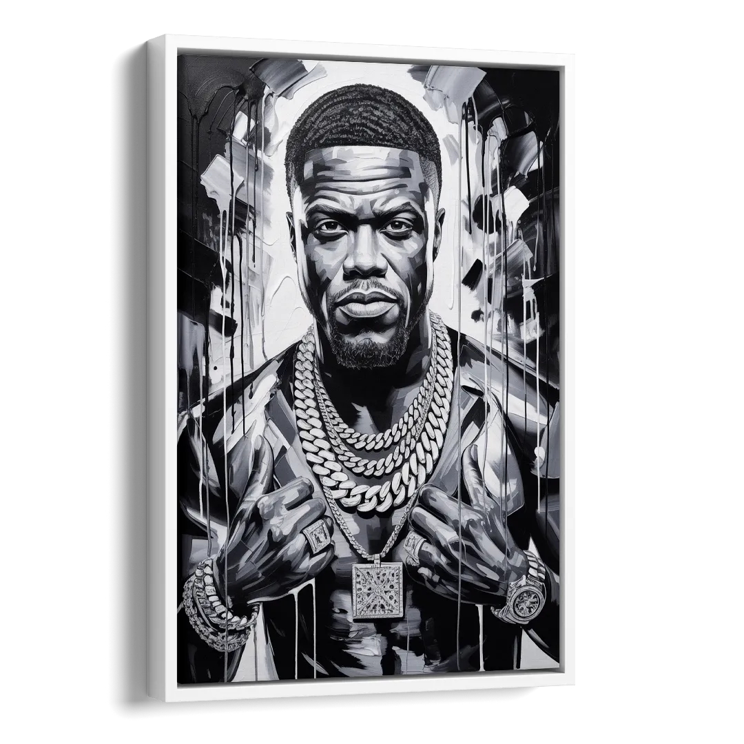 Laugh Hard Side - White Canvas Wall Art