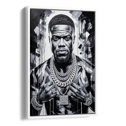 Laugh Hard Side - White Canvas Wall Art