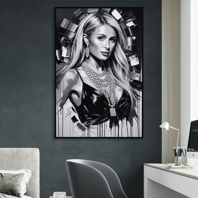 Legacy 2.0 Sitting Room - Black Canvas Wall Art