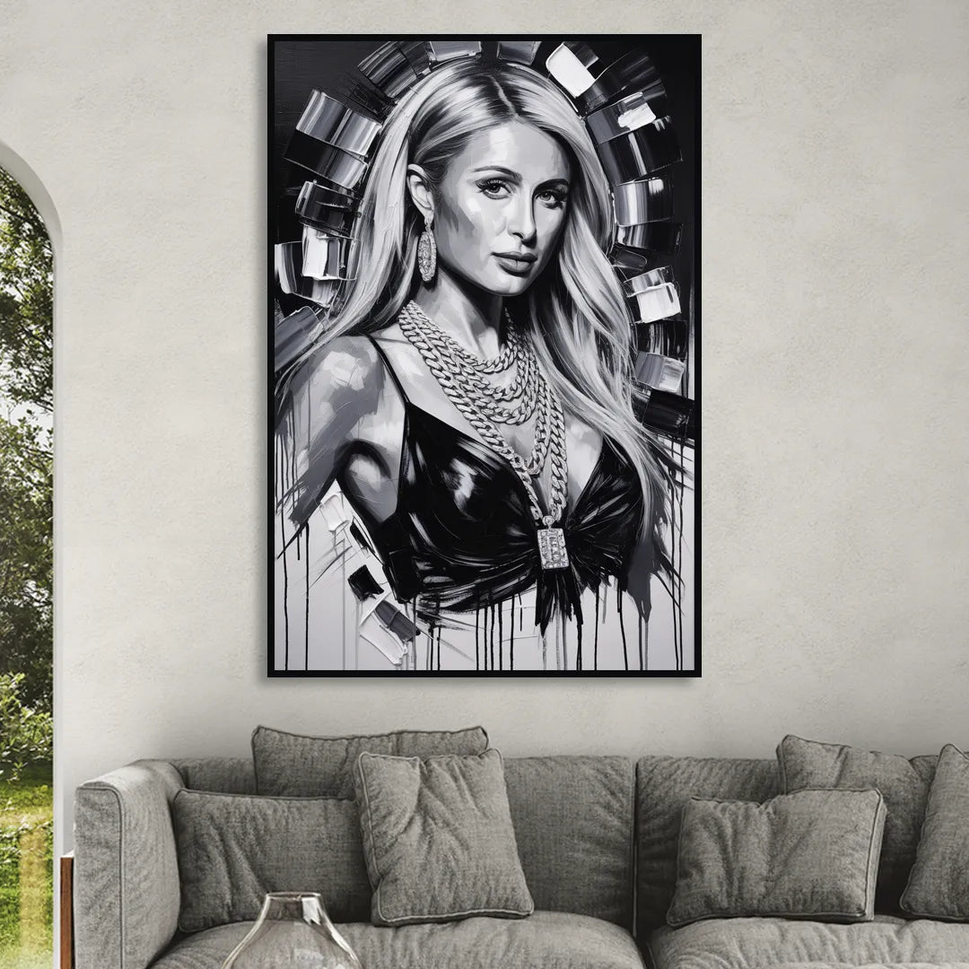 Legacy 2.0 Living Room - Black Canvas Wall Art