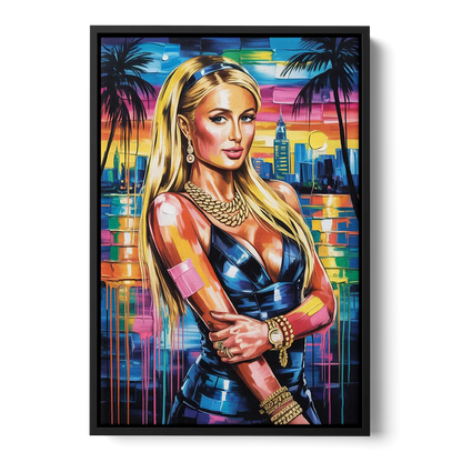 Legacy Front - Black Canvas Wall Art