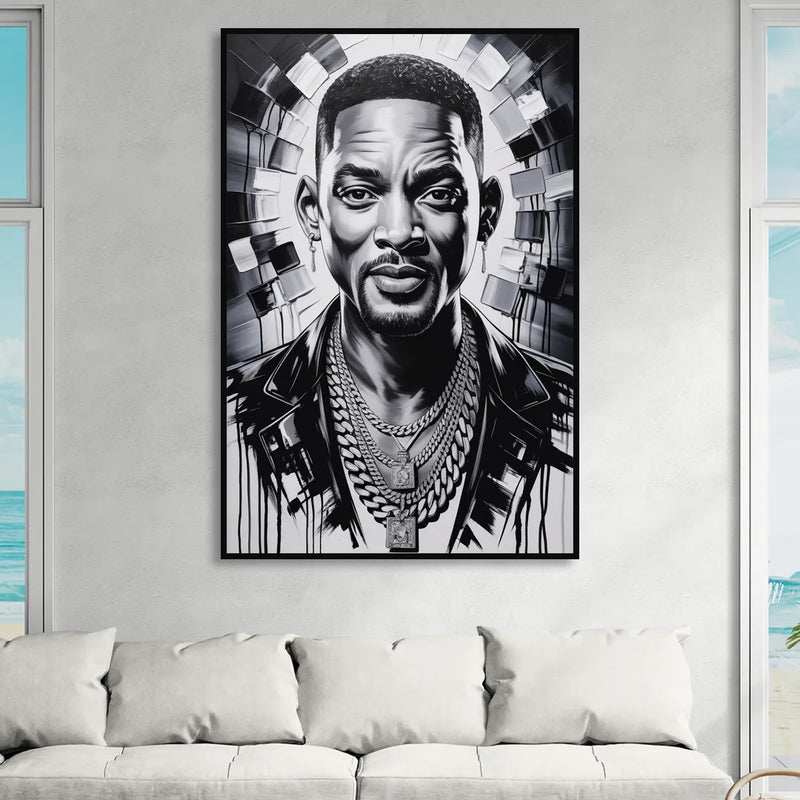 Legend Mode 2.0 Sitting Room - Black Canvas Wall Art