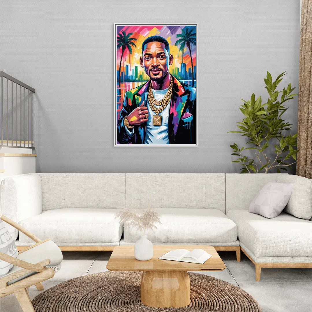 Legend Mode - Living Room White Frame Canvas