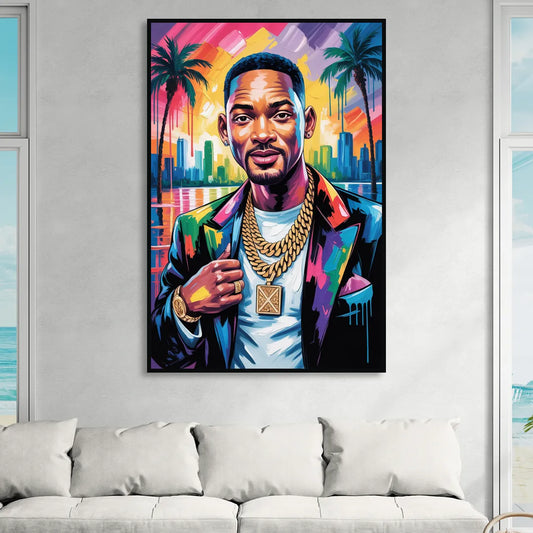 Legend Mode Living Room - Black Canvas Wall Art