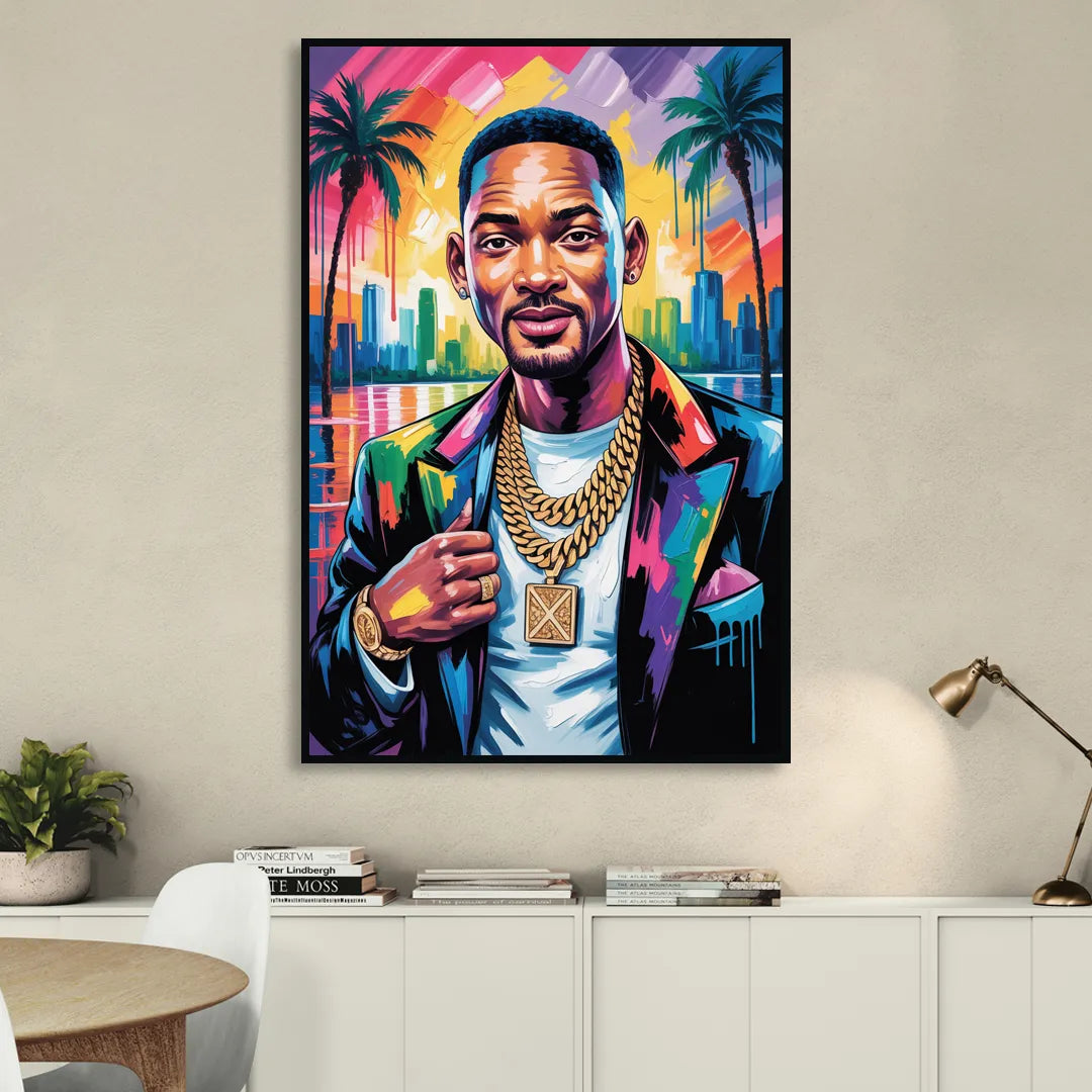 Legend Mode Sitting Room - Black Canvas Wall Art