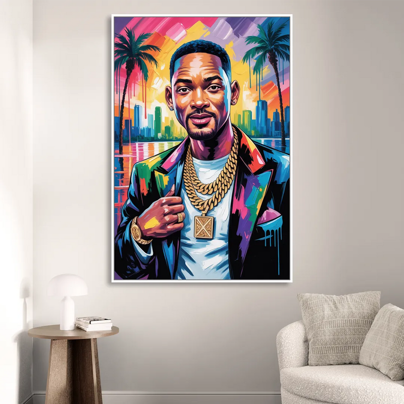 Legend Mode Sitting Room - White Canvas Wall Art