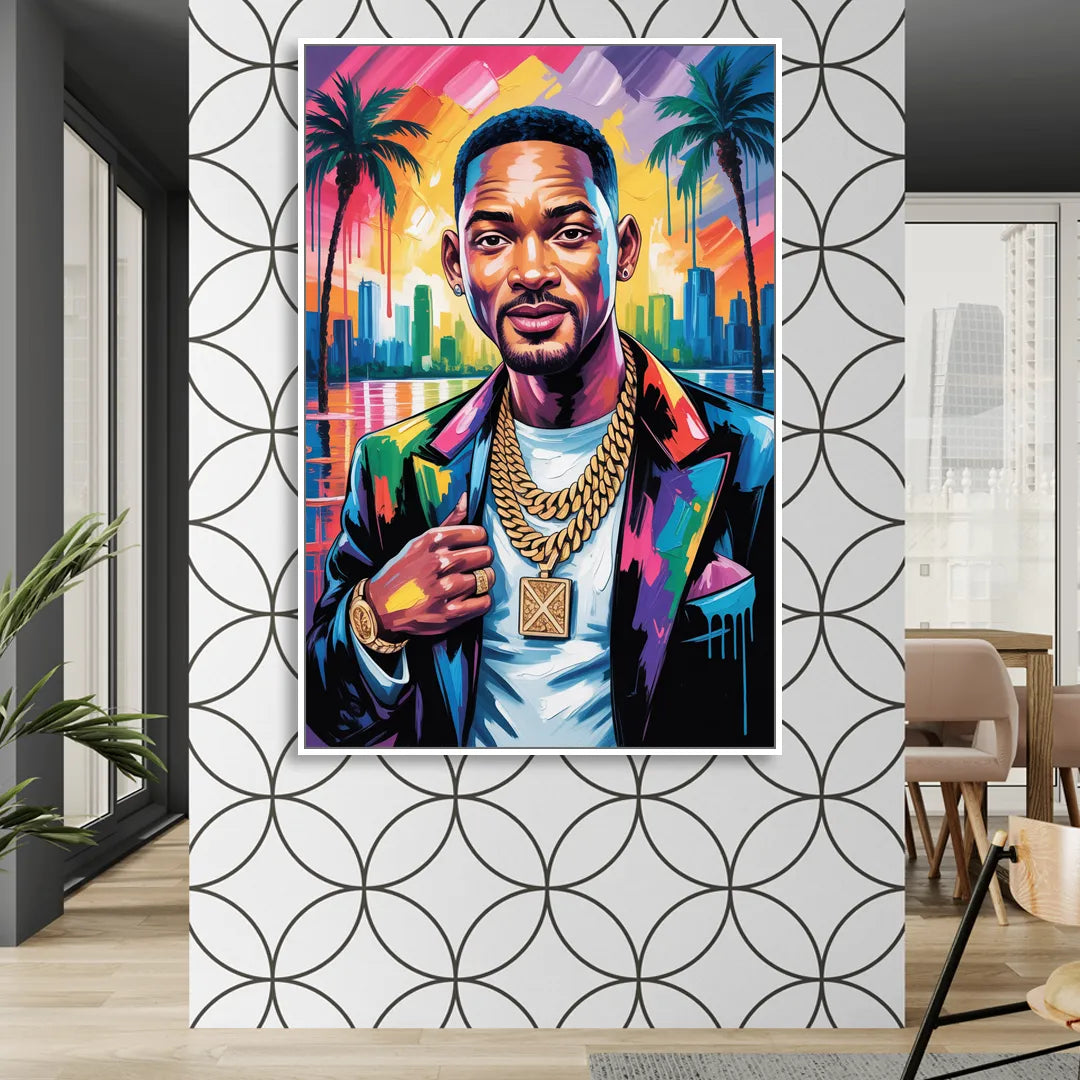 Legend Mode Living Room - White Canvas Wall Art