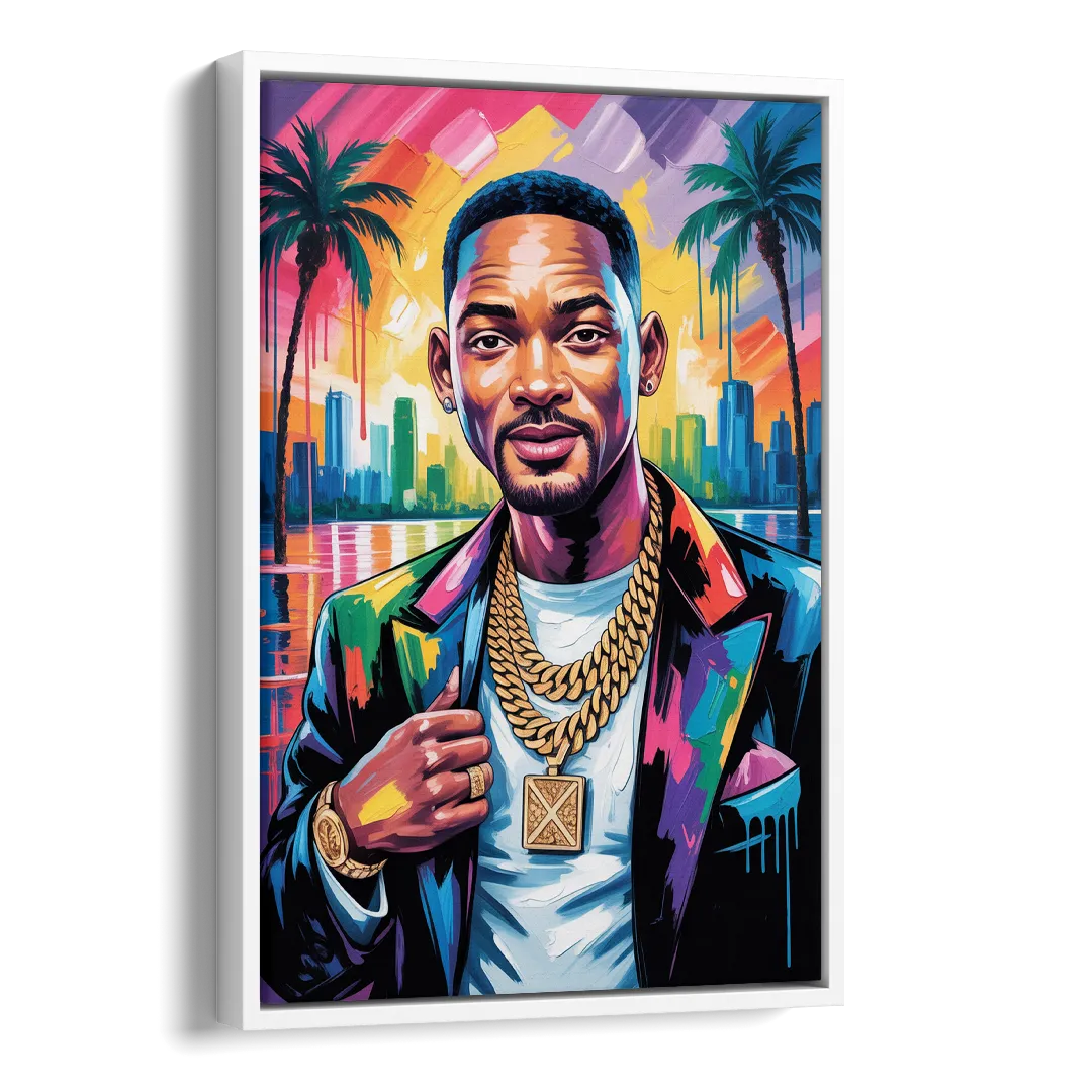 Legend Mode Side - White Canvas Wall Art