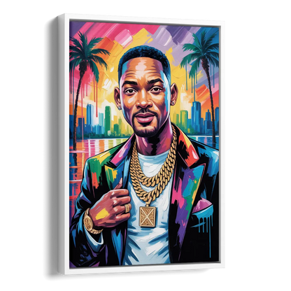 Legend Mode Side - White Canvas Wall Art