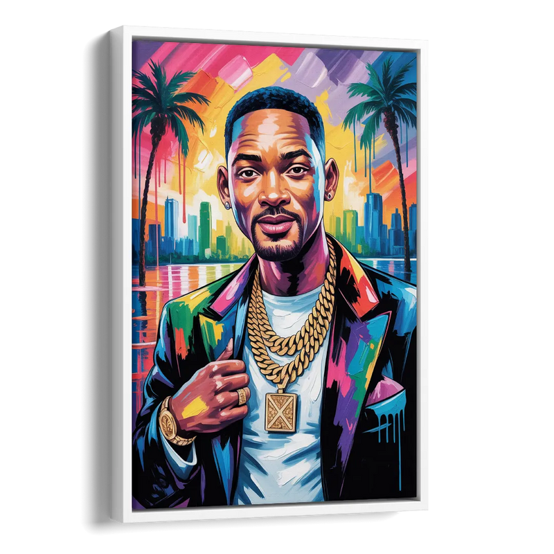 Legend Mode Side - White Canvas Wall Art