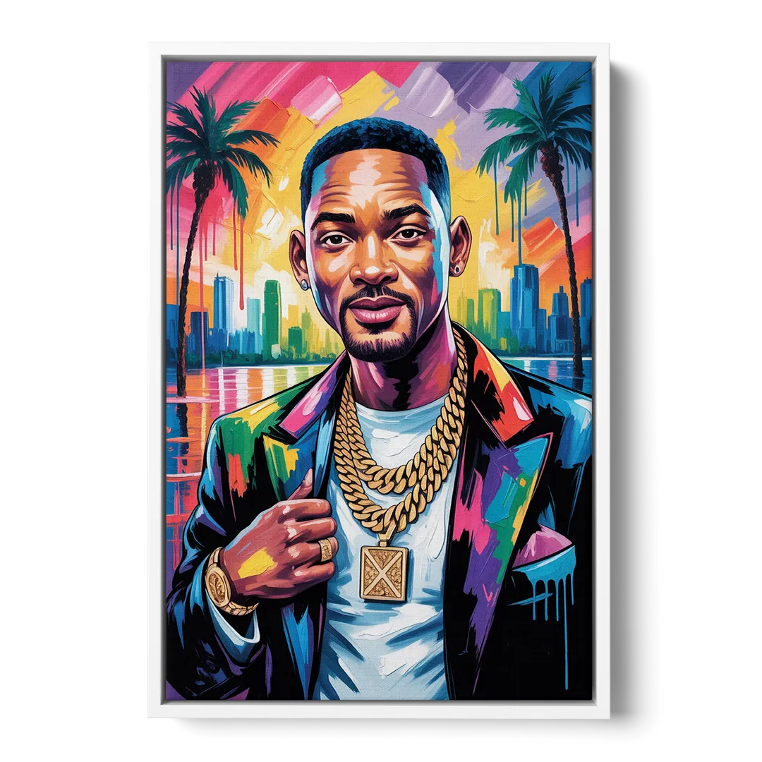 Legend Mode Front - White Canvas Wall Art