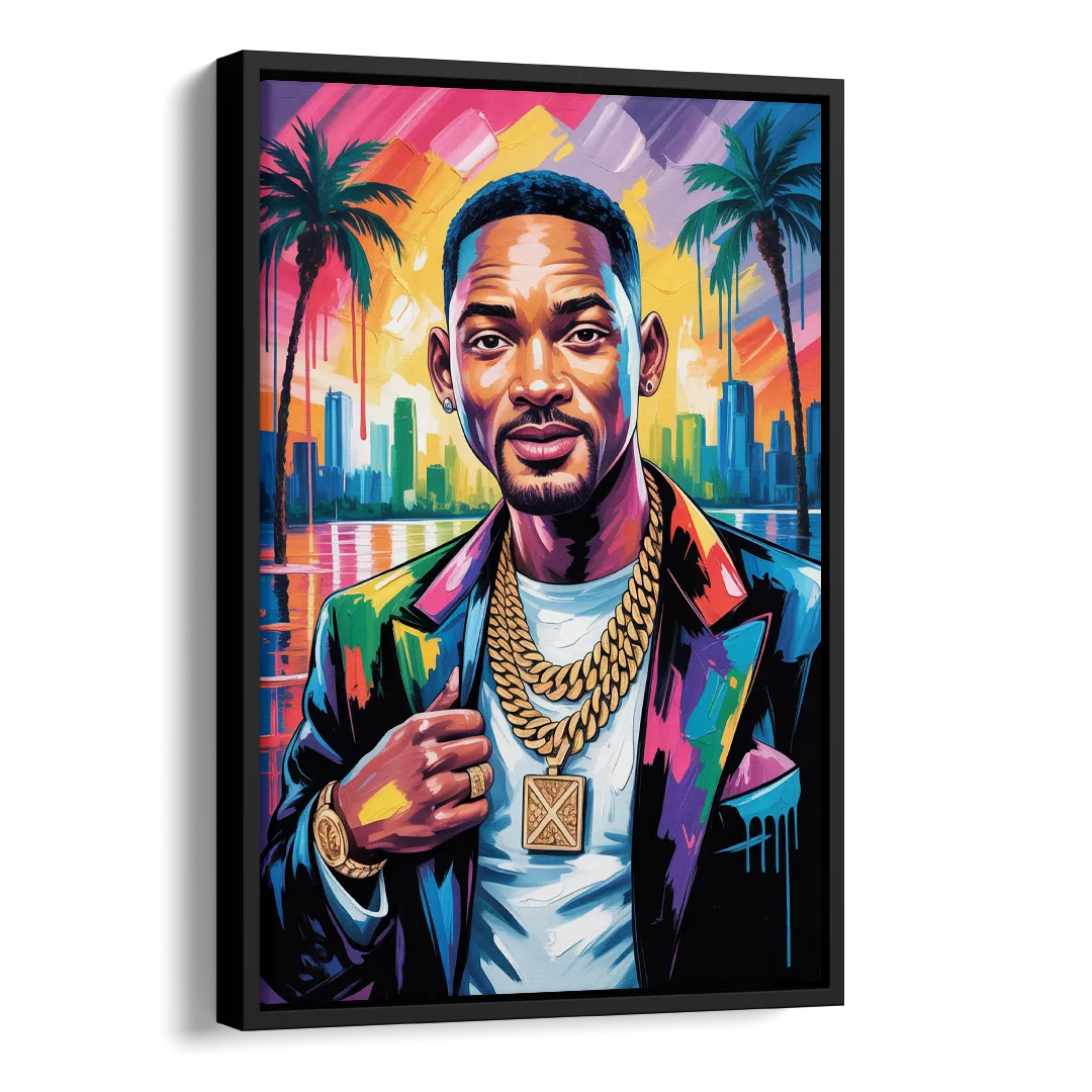 Legend Mode Side - Black Canvas Wall Art