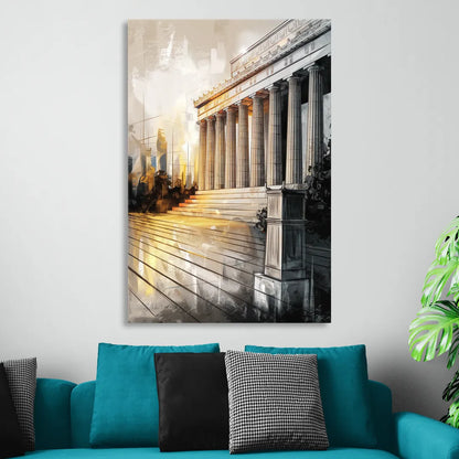 Lincoln Urban Charm Sitting Room - Canvas Wall Art