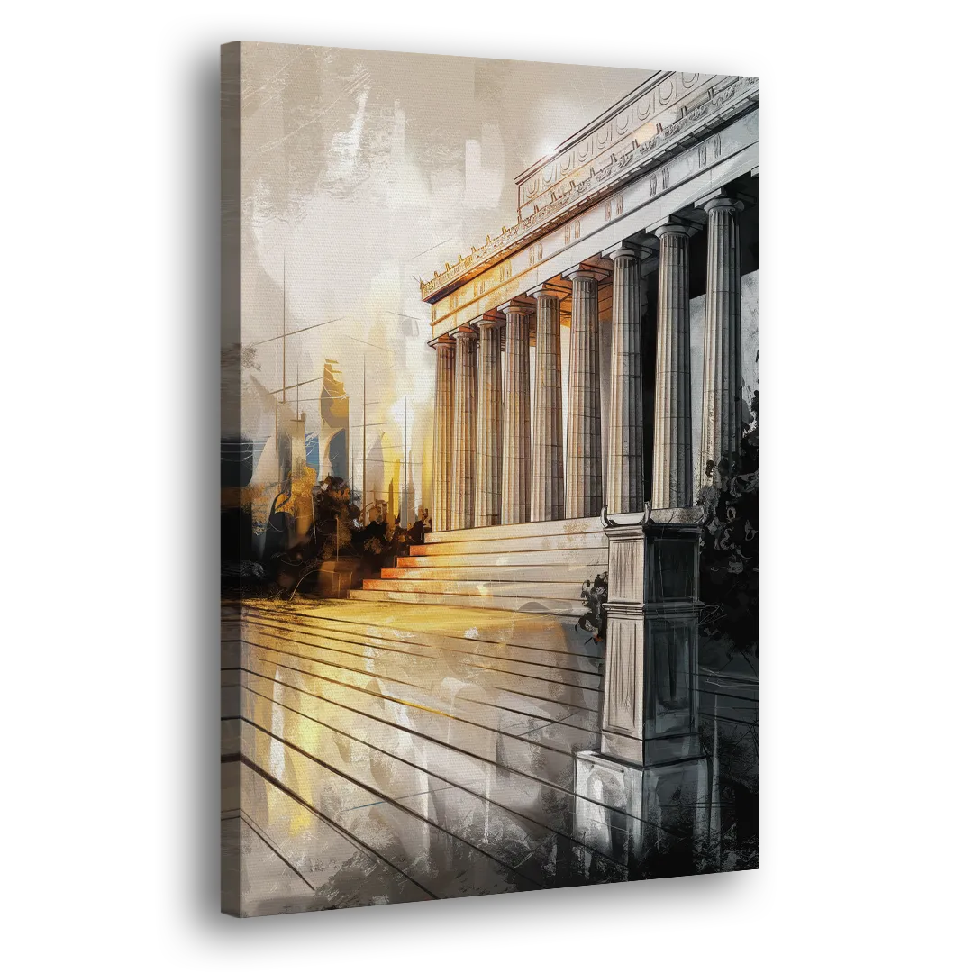 Lincoln Urban Charm Side - Canvas Wall Art