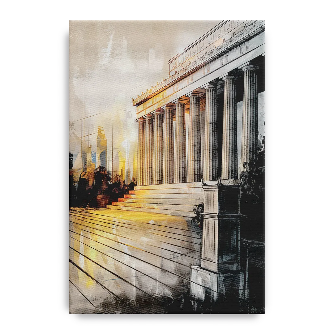 Lincoln Urban Charm Front - Canvas Wall Art