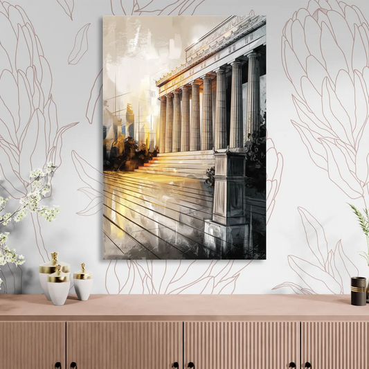 Lincoln Urban Charm Living Room - Canvas Wall Art