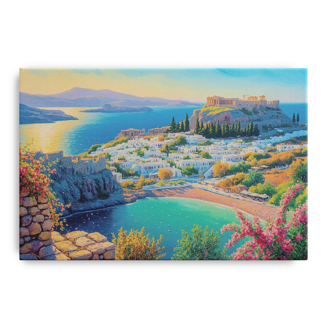 Lindos Views Front - Canvas Wall Art