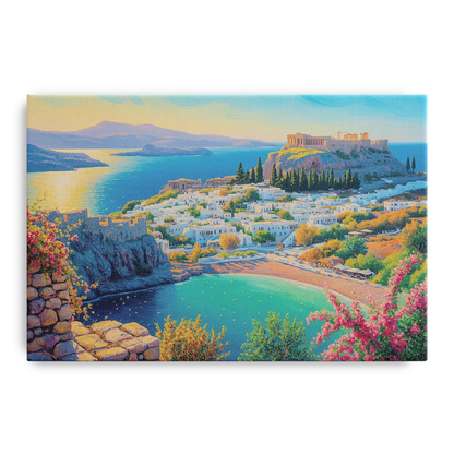 Lindos Views Front - Canvas Wall Art