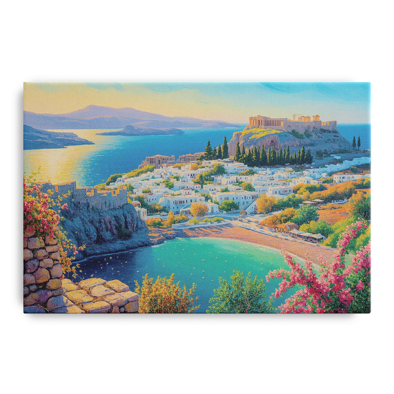 Lindos Views Front - Canvas Wall Art