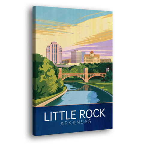Little Rock Historic Landmarks - Canvas Wall Art - Side