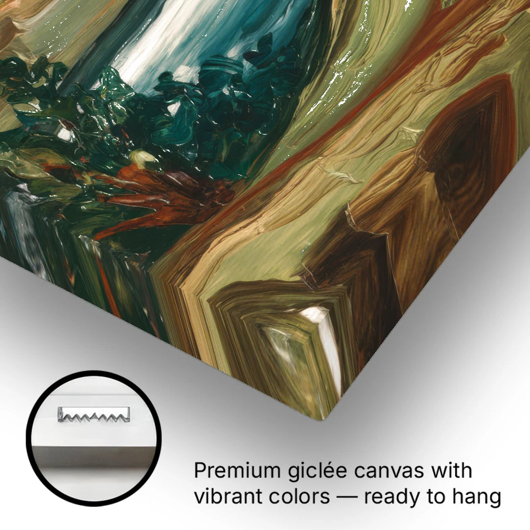 Little Rock Pinnacle Mountain - Canvas Wall Art - Gallery Wrap Corner