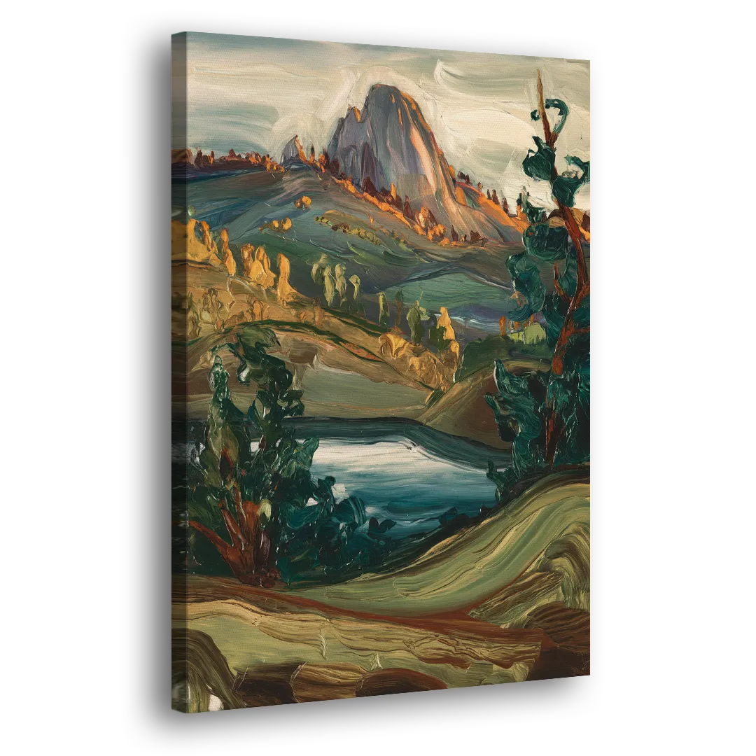 Little Rock Pinnacle Mountain Side - Canvas Wall Art