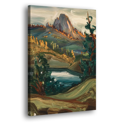 Little Rock Pinnacle Mountain Side - Canvas Wall Art