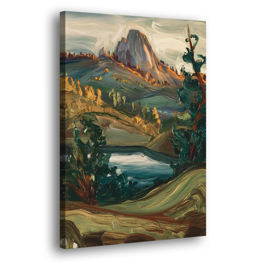 Little Rock Pinnacle Mountain Side - Canvas Wall Art