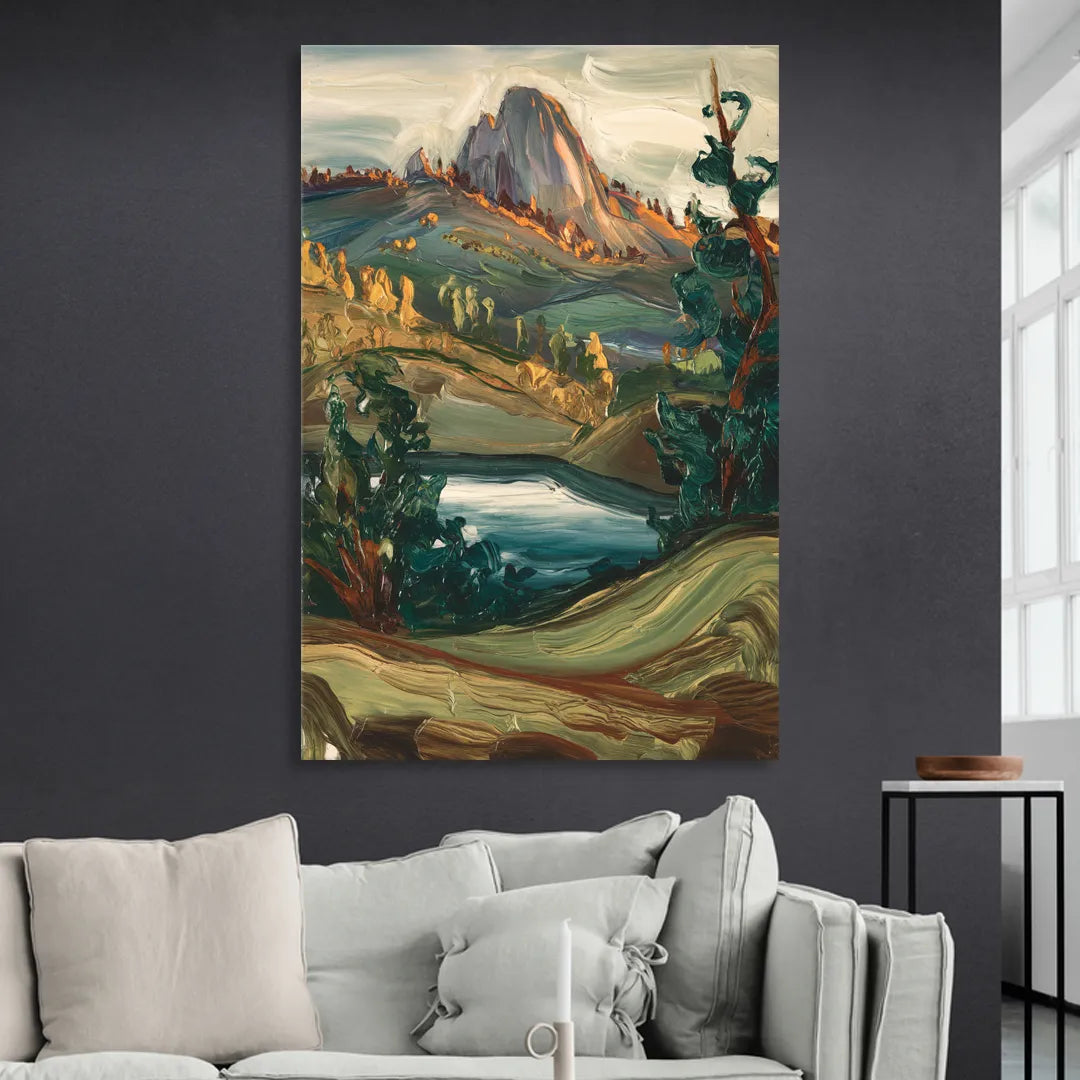Little Rock Pinnacle Mountain Sitting Room - Canvas Wall Art