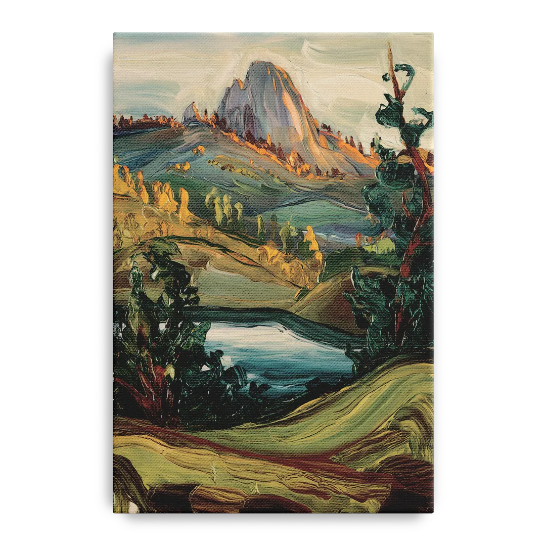 Little Rock Pinnacle Mountain Front - Canvas Wall Art