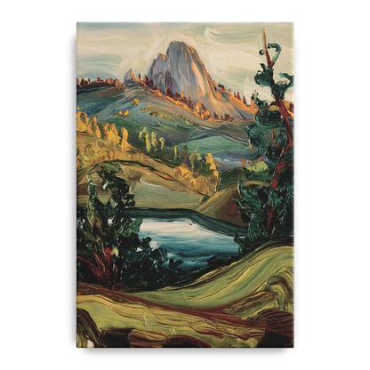 Little Rock Pinnacle Mountain Front - Canvas Wall Art