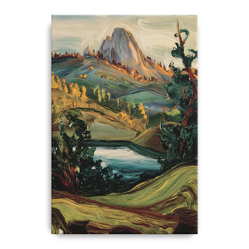 Little Rock Pinnacle Mountain Front - Canvas Wall Art