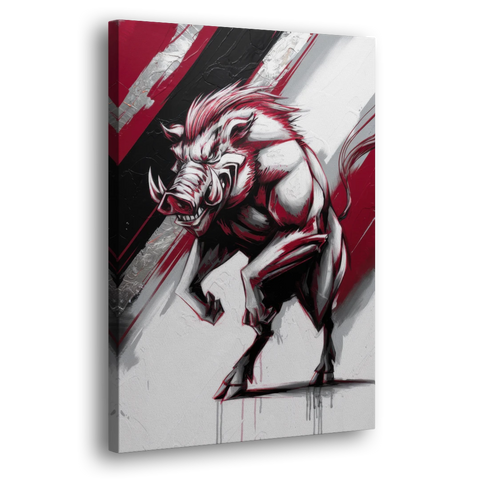 Little Rock Razorbacks Tribute - Canvas Wall Art - Side
