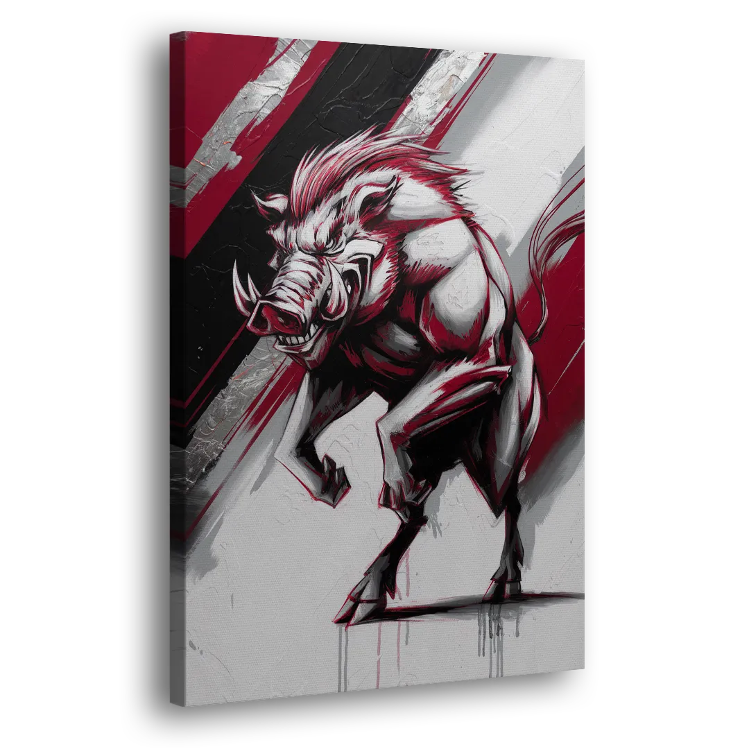 Little Rock Razorbacks Tribute Side - Canvas Wall Art