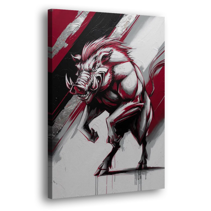 Little Rock Razorbacks Tribute Side - Canvas Wall Art
