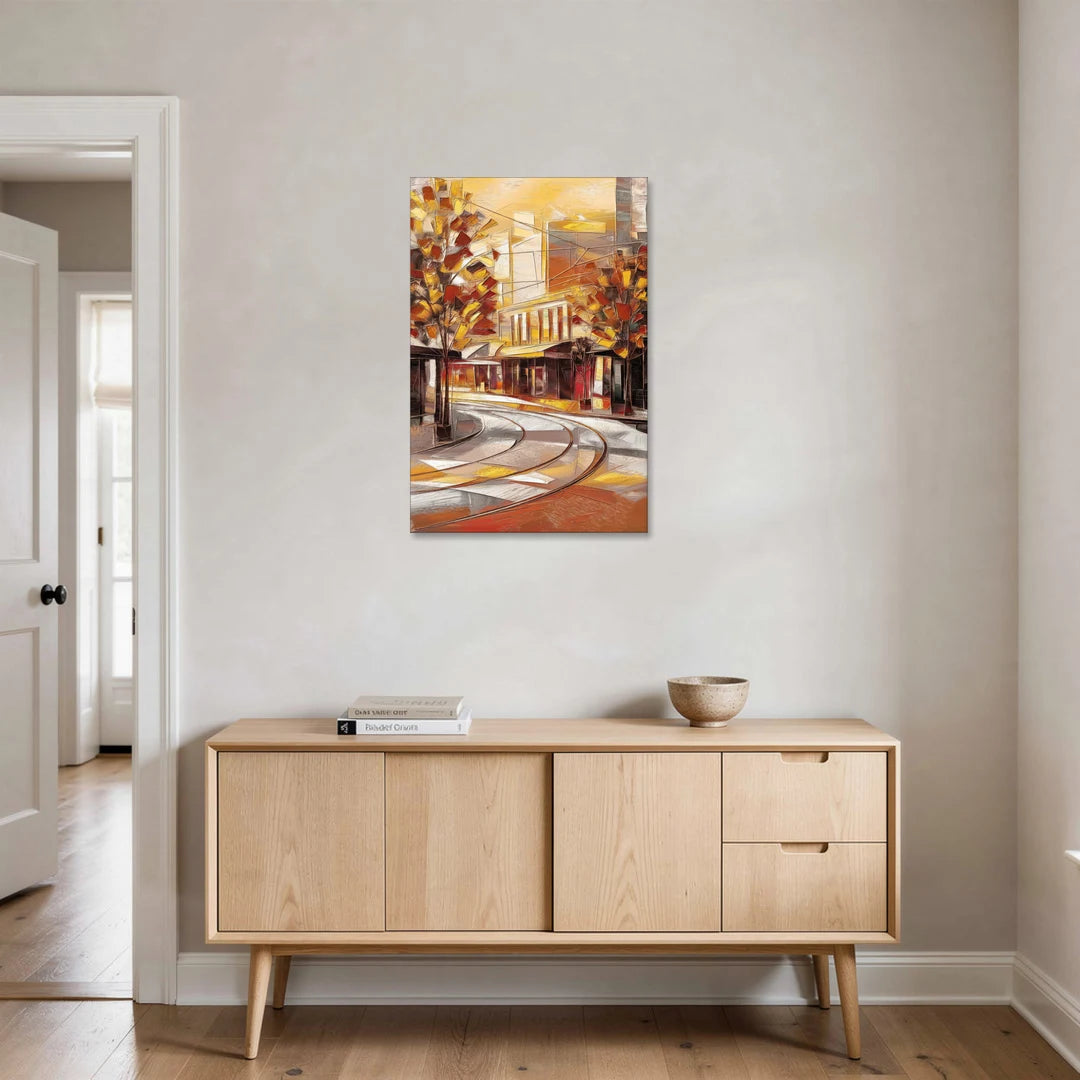 Little Rock River Market View - Canvas Wall Art - Coffee Table - 24x36