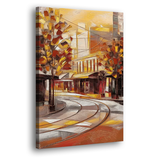 Little Rock River Market View Side - Canvas Wall Art