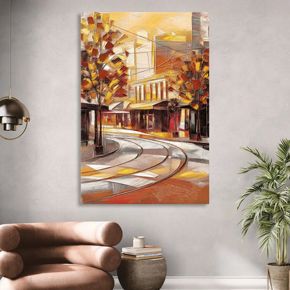 Little Rock River Market View Living Room - Canvas Wall Art