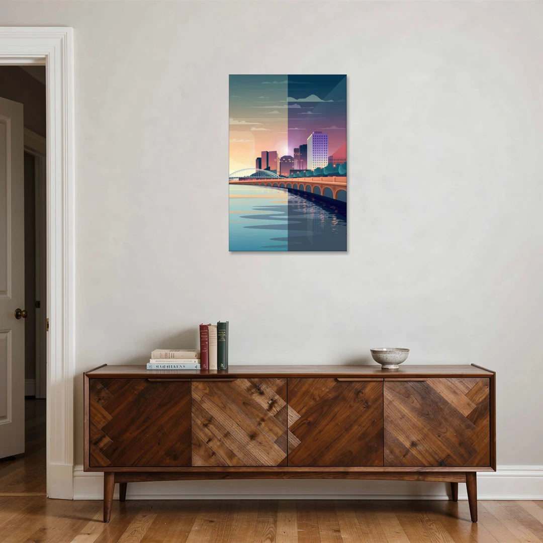 Little Rock Scenic Riverfront - Canvas Wall Art - Coffee Table - 24x36