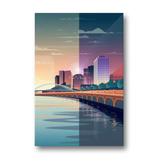 Little Rock Scenic Riverfront - Canvas Wall Art - Front