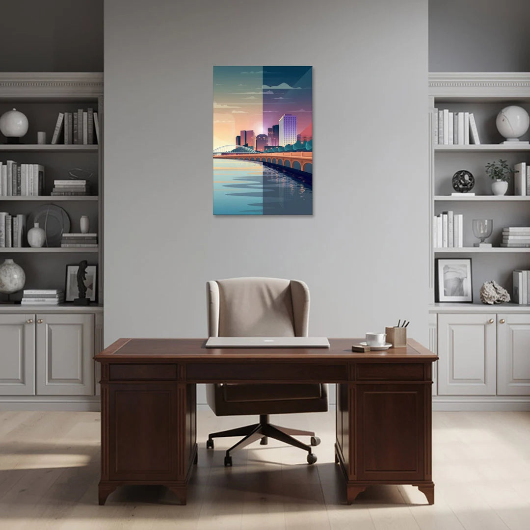 Little Rock Scenic Riverfront - Canvas Wall Art - Office - 24x36
