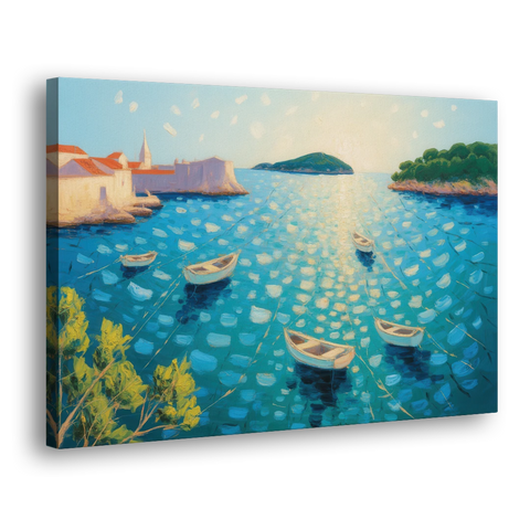 Lokrum Island Escape - Canvas Wall Art - Side