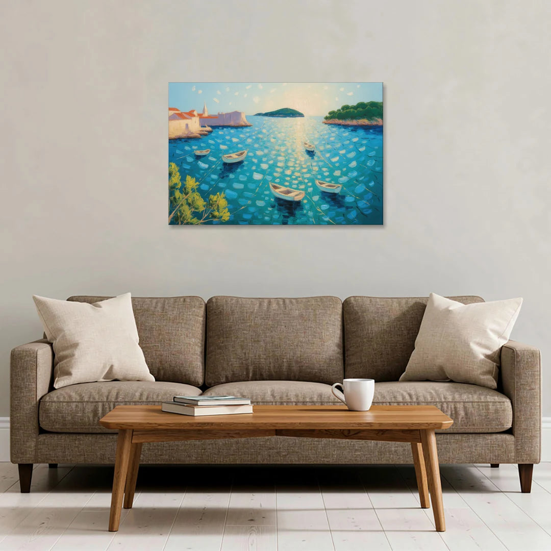 Lokrum Island Escape - Canvas Wall Art - Sofa - 36x24