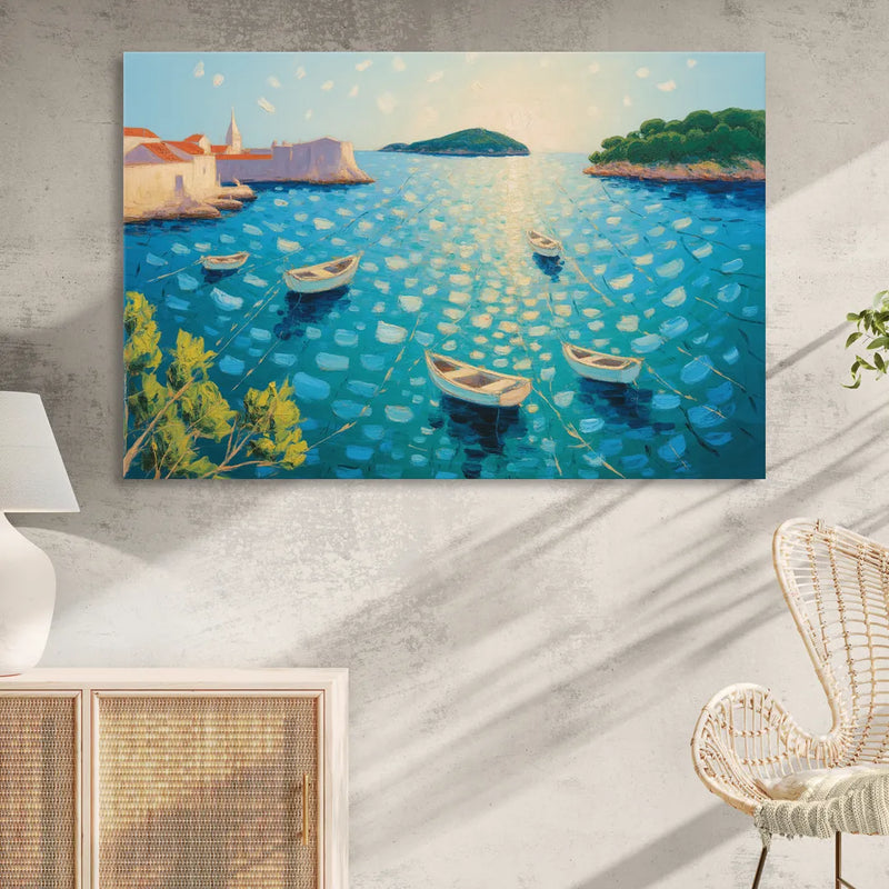 Lokrum Island Escape Sitting Room - Canvas Wall Art