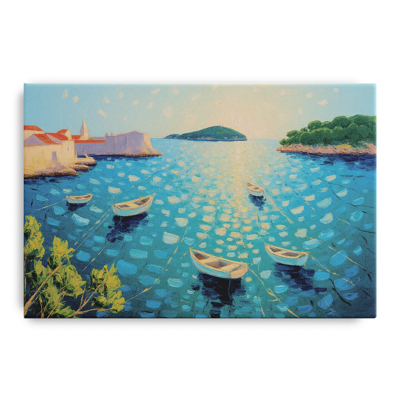 Lokrum Island Escape Front - Canvas Wall Art