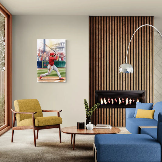 Los Angeles Angels Championship Game - Canvas Wall Art Living Room