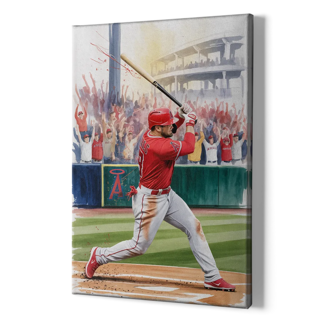 Los Angeles Angels Championship Game - Canvas Print Art Sides