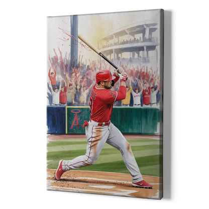 Los Angeles Angels Championship Game - Canvas Print Art Sides