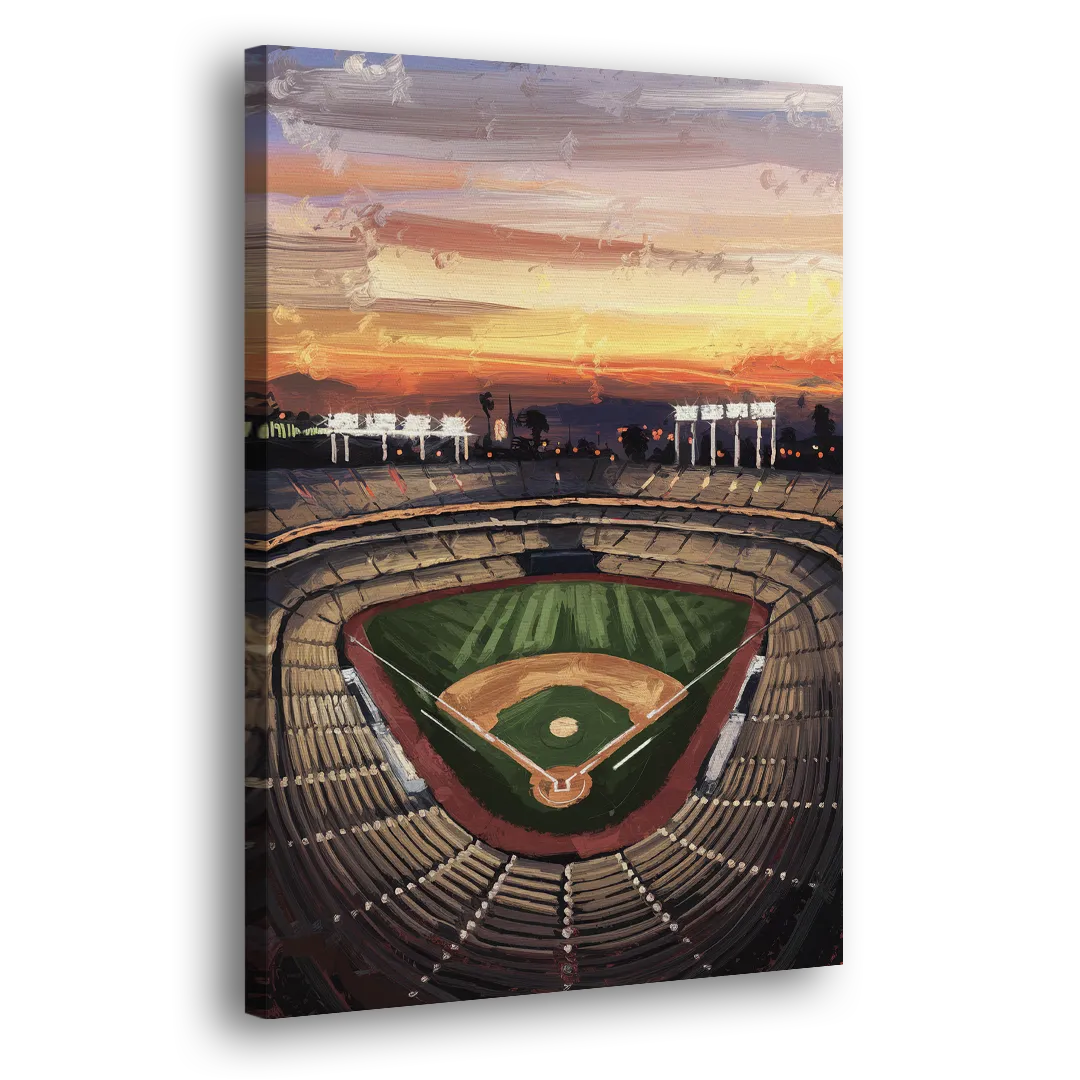 Los Angeles Angels Stadium Side - Canvas Wall Art